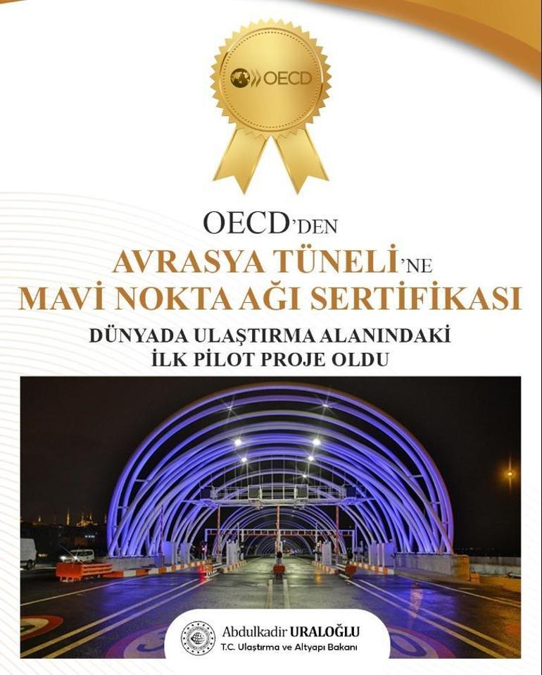 Bakan Uraloğlu açıkladı Avrasya Tüneli dünyada ilk pilot proje oldu