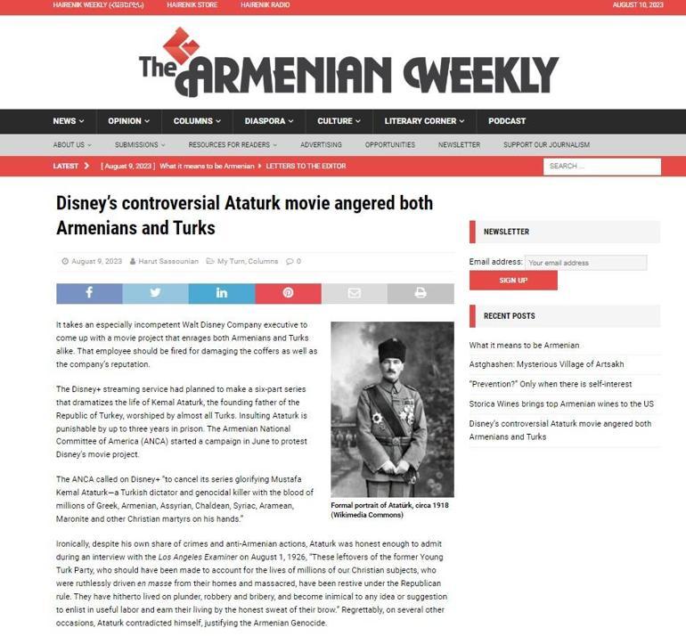 Ermeni gazeteden skandal çağrı: Gücü her şeye yeten Türk hükümeti