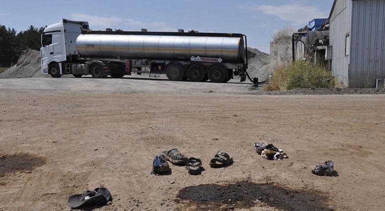 Tankerden boşaltılan sıcak zift işçilerin üzerine sıçradı 3 kişi ağır yaralı