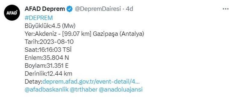 Önce Diyarbakır ardından Antalya Peş peşe depremler