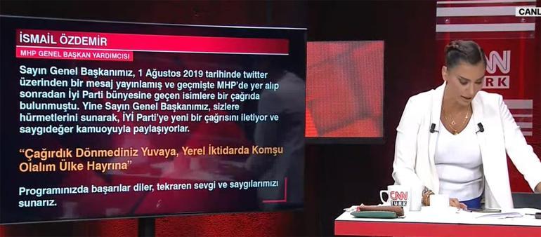 Devlet Bahçeliden CNN TÜRKte İYİ Partiye yerel seçim çağrısı