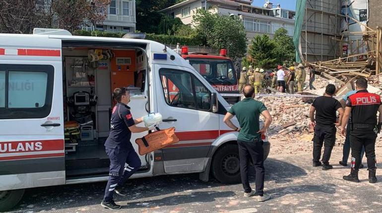 Beşiktaşta tadilat sırasında çökme 1 kişi hayatını kaybetti
