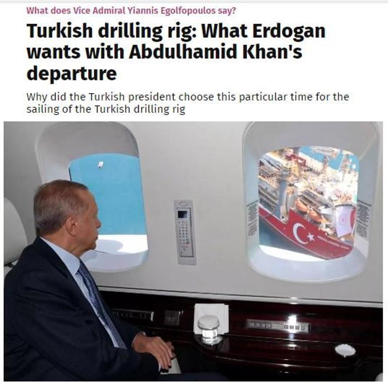 Yunan tuğamiral skandal haritayı gündeme taşıdı: Erdoğan ben buradayım diyor