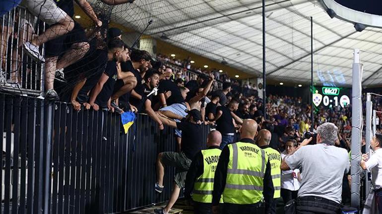 Maribor-Fenerbahçe maçında çıkan olaylar Avrupa basınında