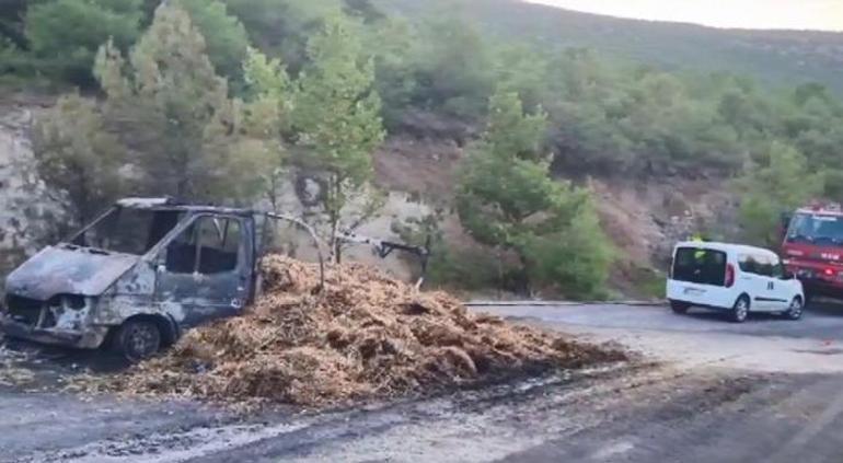 Balıkesirde yangının çıkış anı ortaya çıktı Saniye saniye kaydedildi