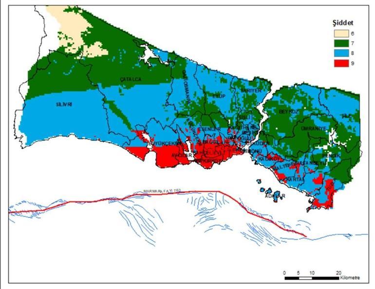 Olası İstanbul depremi için 4 senaryo Haritalar paylaşıldı