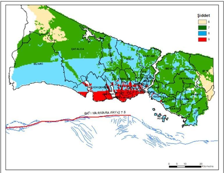 Olası İstanbul depremi için 4 senaryo Haritalar paylaşıldı