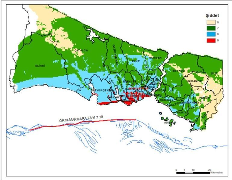 Olası İstanbul depremi için 4 senaryo Haritalar paylaşıldı