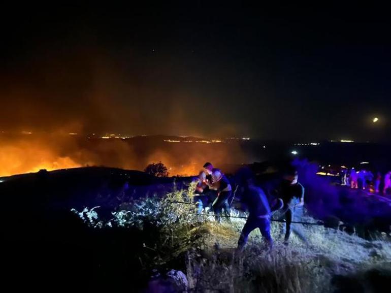 Marmara Adasında korkutan yangın Kontrol altına alındı