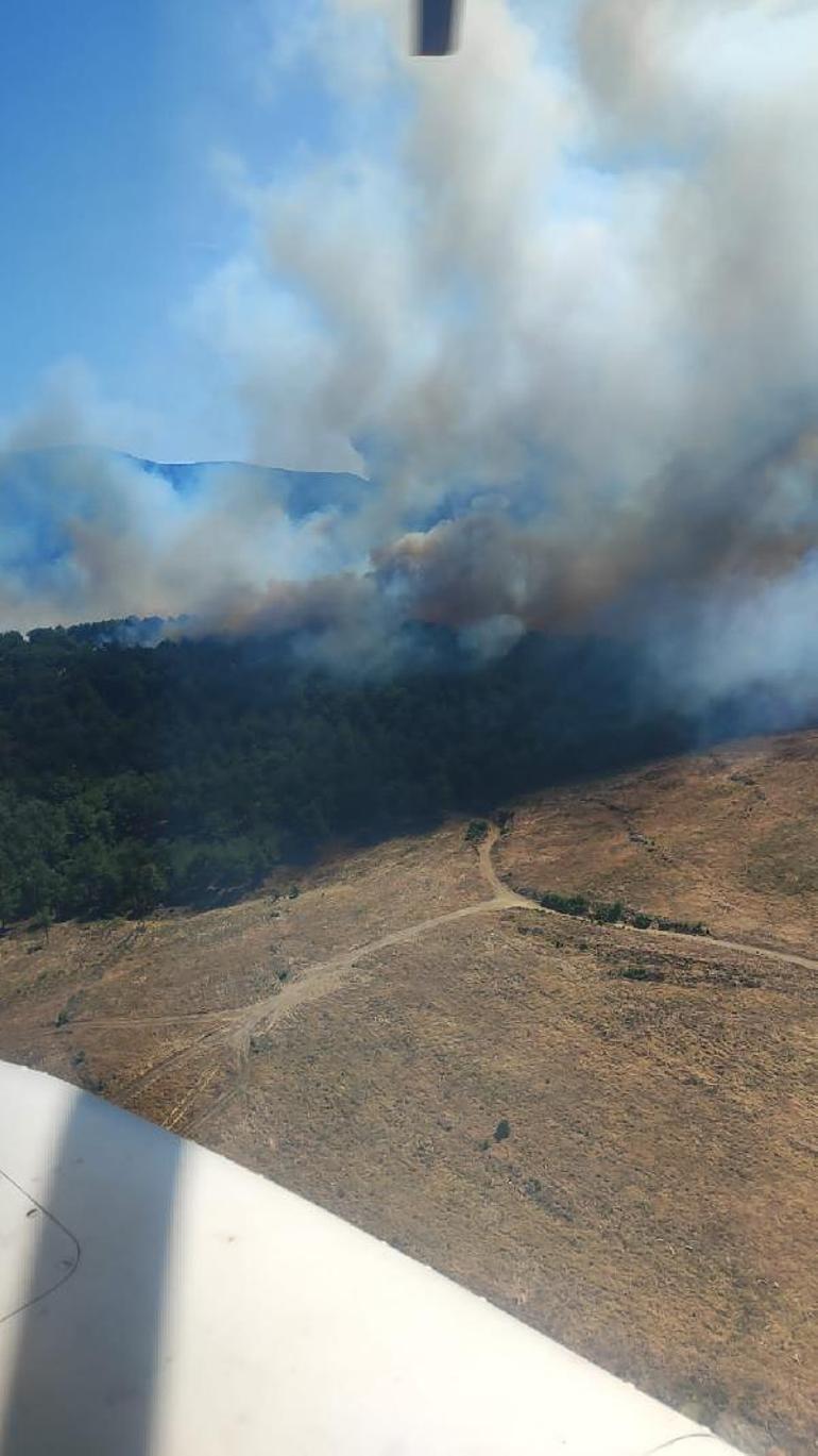 Son dakika Çanakkalede orman yangını: Köyler boşaltıldı