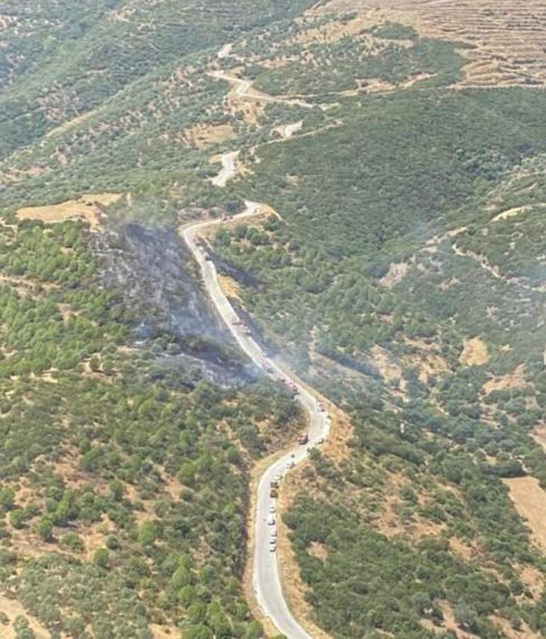 İzmir Ödemişteki yangın kontrol altına alındı