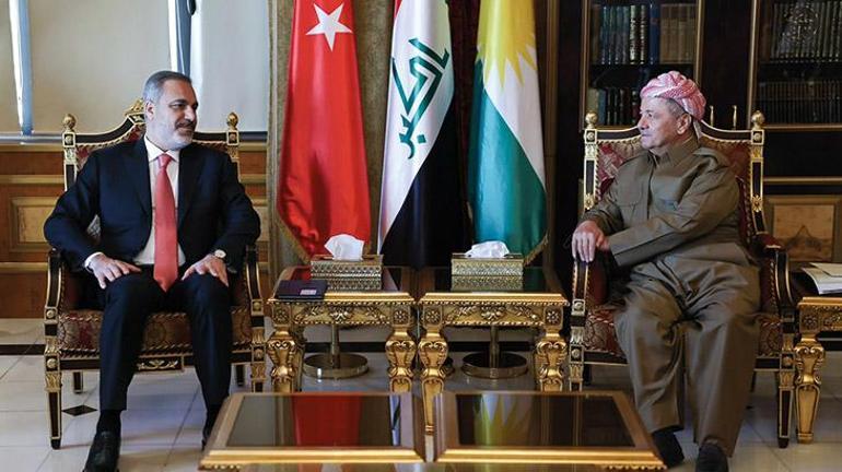 Bakan Fidan, Mesud Barzani ile görüştü