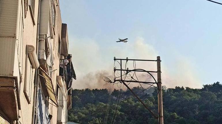Manisa ve İzmirde orman yangını Soğutma çalışmaları devam ediyor