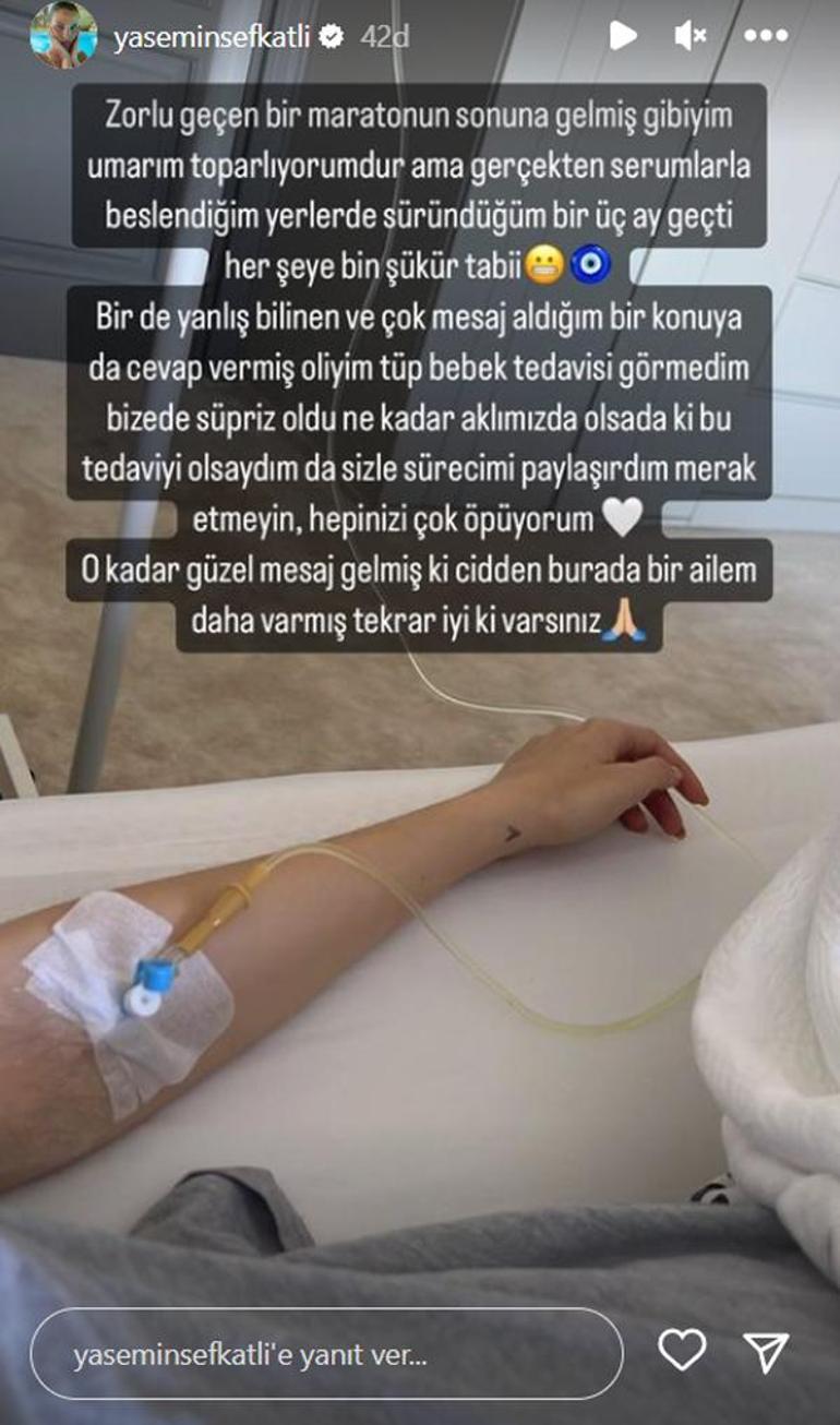 Yasemin Şefkatliden tüp bebek açıklaması