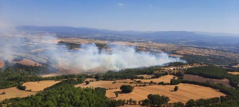 İki ilde orman yangını Havadan karadan müdahale