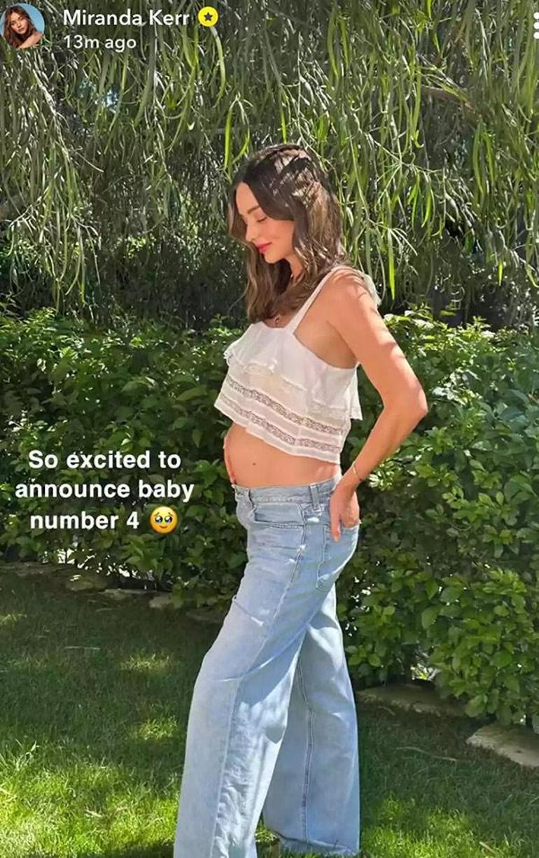 Miranda Kerr dördüncü çocuğuna hamile