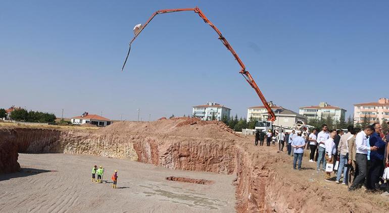 MHP Lideri Bahçeli’nin hibe ettiği arsaya cemevinin temeli atıldı