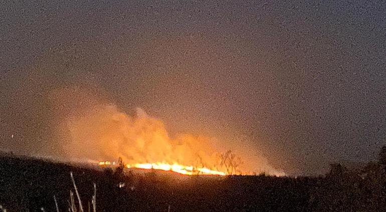 Bulgaristanın Türkiye sınırında korkutan orman yangını Edirnede ekipler teyakkuzda