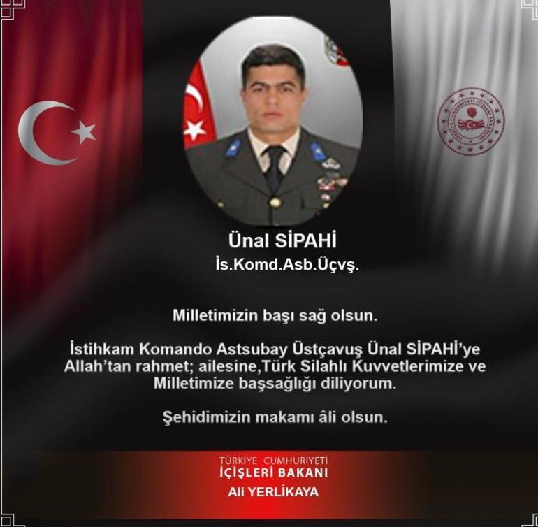 Pençe-Kilit bölgesinde hain saldırı: 1 şehit, 2 yaralı