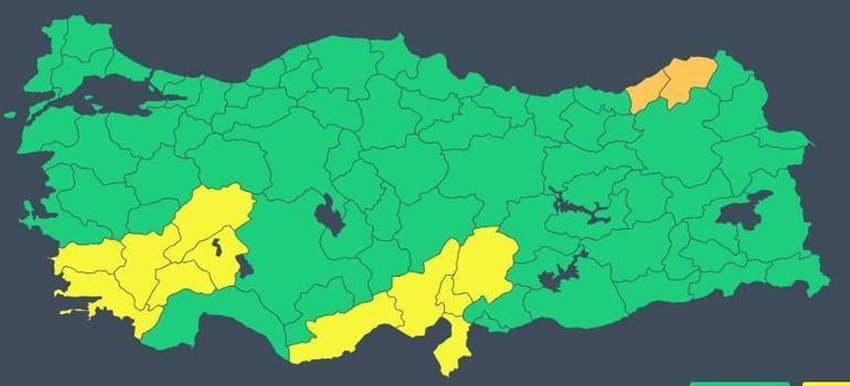 Meteoroloji paylaştı:13 kente sarı ve turuncu uyarı, İstanbul için fırtına alarmı