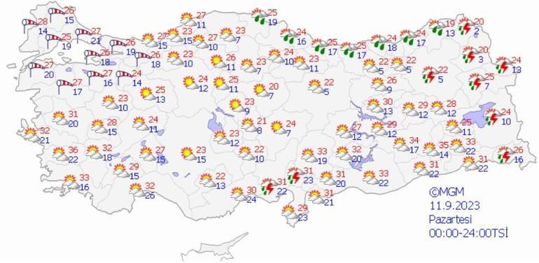 Meteoroloji paylaştı:13 kente sarı ve turuncu uyarı, İstanbul için fırtına alarmı