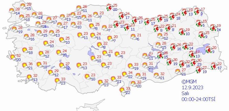 Meteoroloji paylaştı:13 kente sarı ve turuncu uyarı, İstanbul için fırtına alarmı