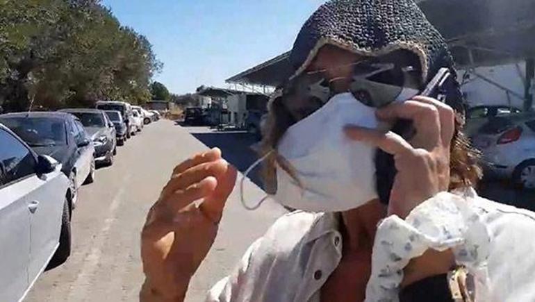 Hülya Avşar, Edremit Devlet Hastanesinde Tanınmamak için maske ve bere taktı