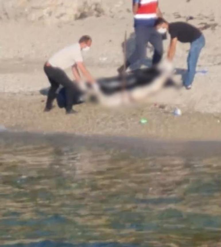 Kan donduran olay Kadın cesedi sahile vurdu dehşet görüntüler ortaya çıktı