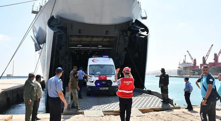 Türkiyeden Libyaya yardım eli TGC Sancaktar ve TGC Bayraktar bölgede