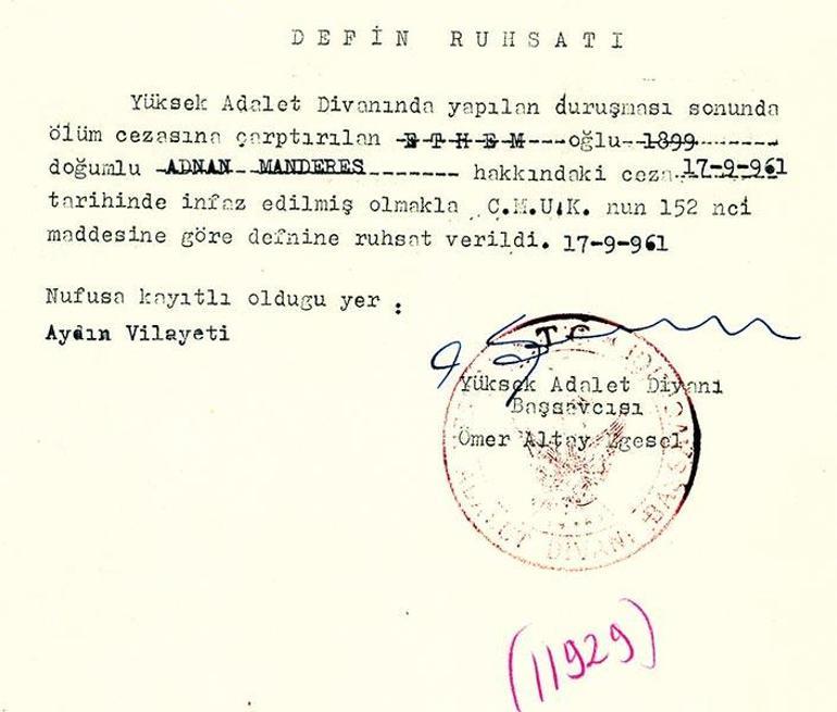 Adnan Menderes’in son 72 saati...  15 Eylül 1961- İki farklı senaryo