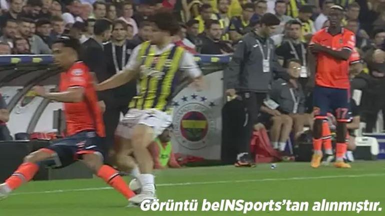 Fenerbahçe-Başakşehir maçında tartışmalı pozisyon: Ya elle oynama olmasaydı Sarı kartta faul bile yok