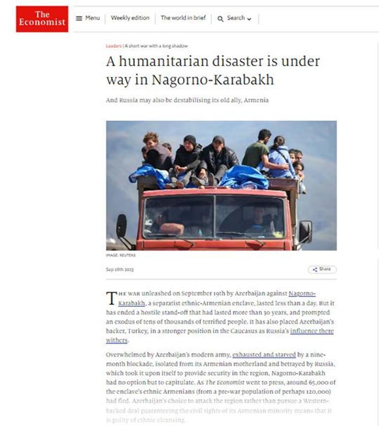 The Economistin utanç veren hedefi Ermenistan milislere askerlik yolunu açtı