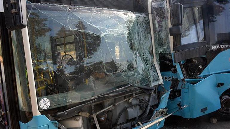 İki halk otobüsü çarpıştı Çok sayıda yaralı var