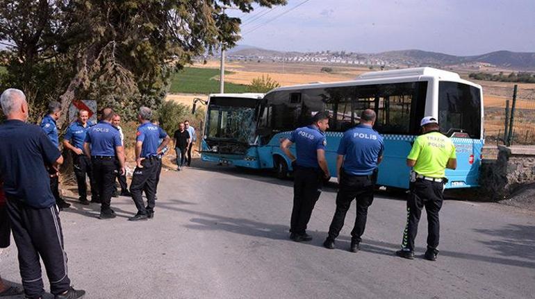 İki halk otobüsü çarpıştı Çok sayıda yaralı var