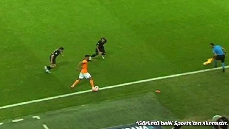 Galatasarayın ikinci golünde top çizgiyi geçti mi Eski hakem canlı yayında açıkladı