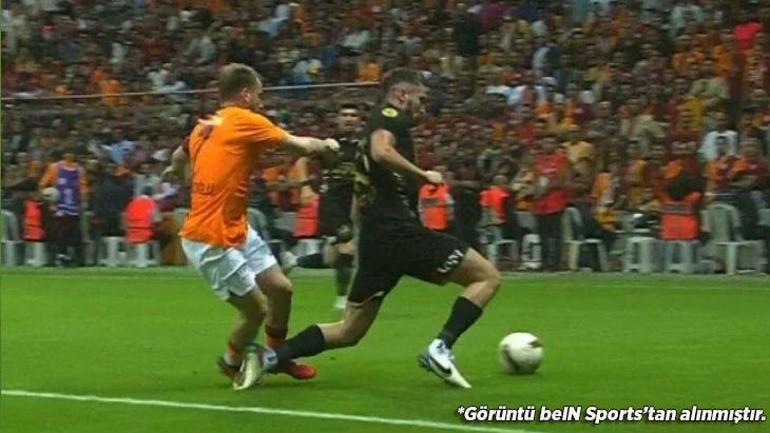 Galatasarayın ikinci golünde top çizgiyi geçti mi Eski hakem canlı yayında açıkladı