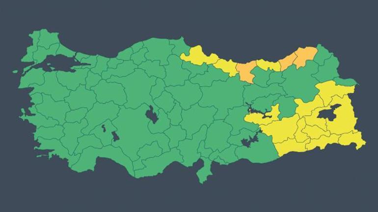 Meteoroloji raporu yayımladı 17 il için sarı ve turuncu kodlu uyarı: Çok kuvvetli geliyor...