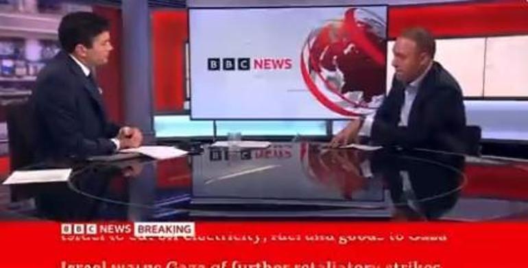 BBC sunucusuna şok soru: Filistinliler ölürken beni davet ettin mi
