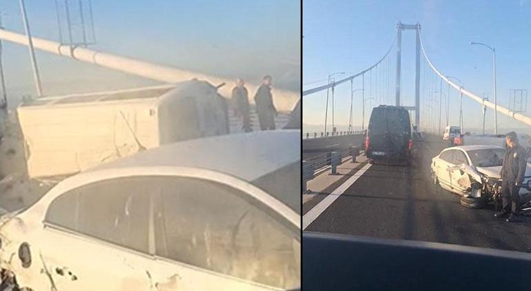 Osmangazi Köprüsünde zincirleme kaza Çok sayıda yaralı var