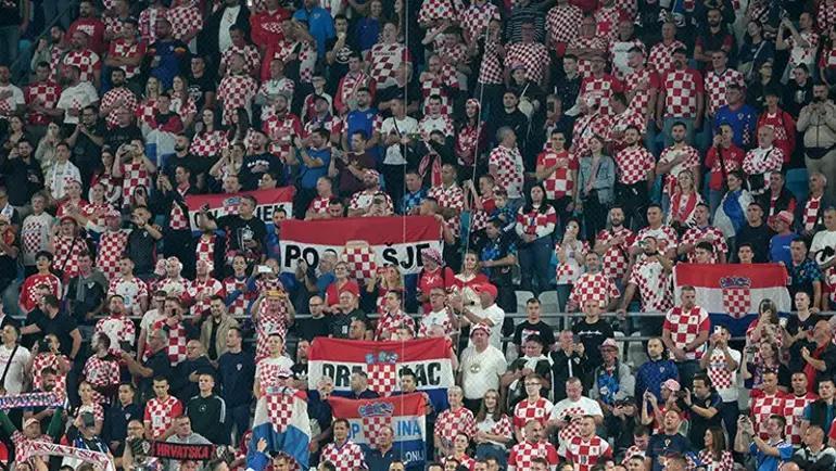 Türkiye maçında Hırvatistan tribünlerinden skandal marş UEFAdan ceza yolda