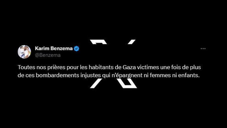 Benzemadan Gazzenin bombalanmasının ardından İsrail tepkisi