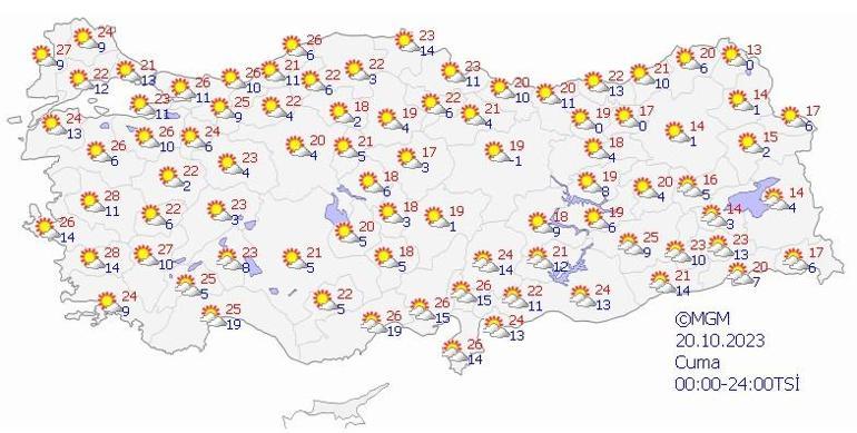 Türkiye genelinde sıcaklıklar daha da düşecek İstanbula metrekareye 10 kg yağış uyarısı