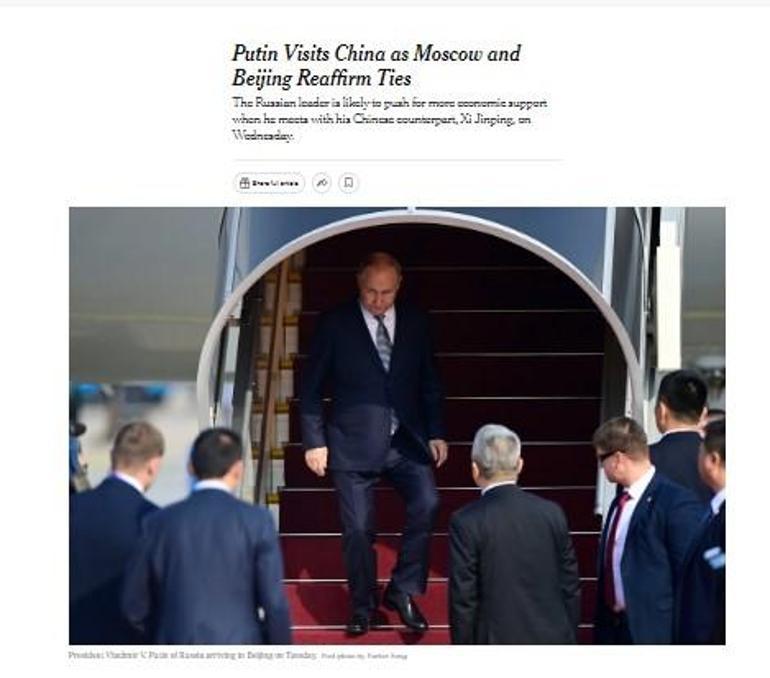 Orta Doğuda kaos sürerken Putin Çine indi