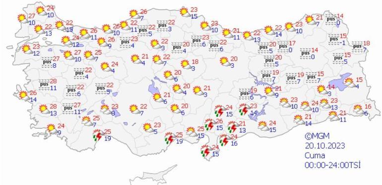 Sıcaklıklar ülke genelinde düşüyor İstanbul dahil 14 ile sarı uyarı