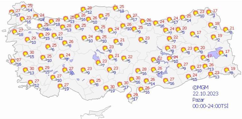 Sıcaklıklar ülke genelinde düşüyor İstanbul dahil 14 ile sarı uyarı