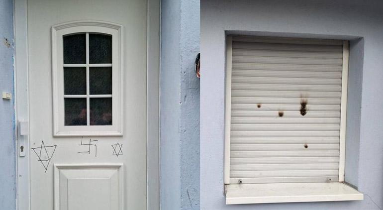 Almanyada camiye çirkin saldırı Pencerelerini yakmaya çalıştılar