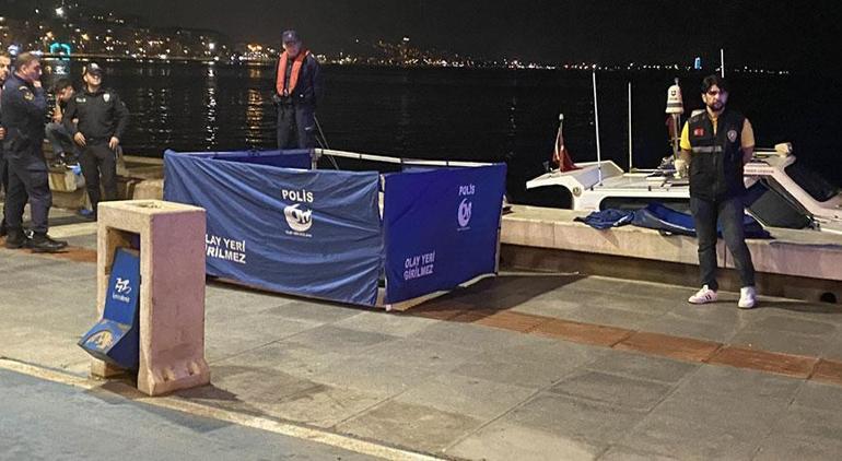 İzmirde korkunç olay Denizde ayaklarına bidon bağlanmış ceset bulundu