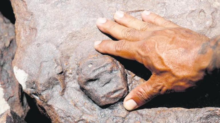 Kuraklık yine tarihi ortaya çıkardı: Binlerce yıllık kaya resimleri keşfi