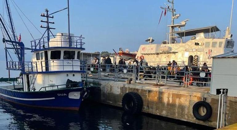 Balıkçı teknesine operasyon 120 kaçak göçmen yakalandı