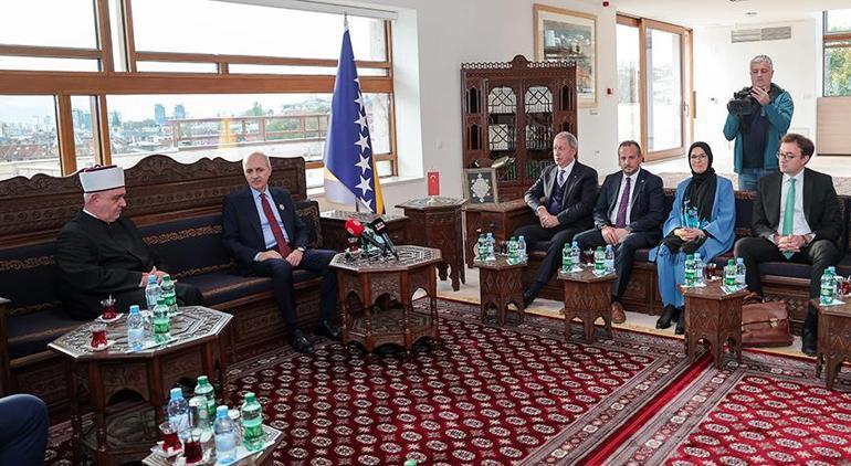 Meclis Başkanı Kurtulmuş Bosna-Hersek İslam Birliği Başkanı ile görüştü